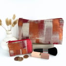 Beautiful Bundle - Red Abstract Make up Bag and Small Purse