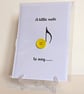 "A little note to say" button blank inside greetings card - Image 2