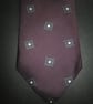 White spot motif on mauve 8.5cm blade silk tie, free shipping, gift wrapped - Image 2