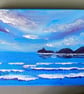Mumbles, Swansea Bay, S Wales, Original Acrylic Painting on 30 x 20 cm Canvas - Image 1