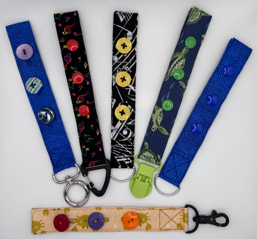 Fidget Toy with buttons or popper-snaps