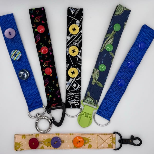 Fidget Toy with buttons or popper-snaps