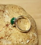 Adjustable Malachite ring. 925 sterling silver rings for women - Image 3