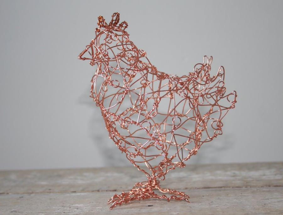 Small Copper Wire Chicken