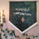Practical Magic inspired banner, velvet art, witch decor
