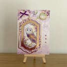  Owl Gold Foiled Ladies Luxury Birthday Card