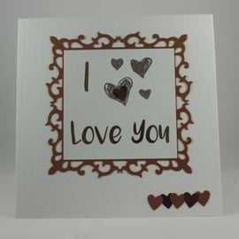 I love you Valentine's Day card