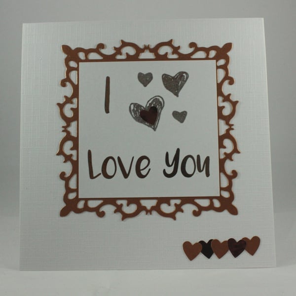 I love you handmade card