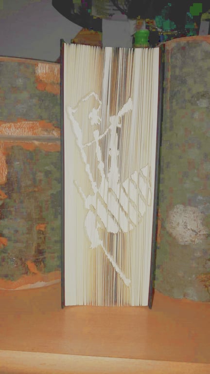 Bagpipes CUT & FOLD Book folding Pattern - EMAILED PDF PATTERN