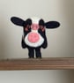 Needle Felted Cow Art Doll - Image 2
