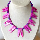 Pink Icicle Mother of Pearl  Signature Necklace 