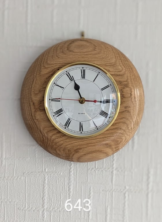 Light Oak Wall Clock 