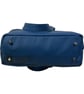 Genuine leather tote bag, medium sized blue shoulder bag - Image 5