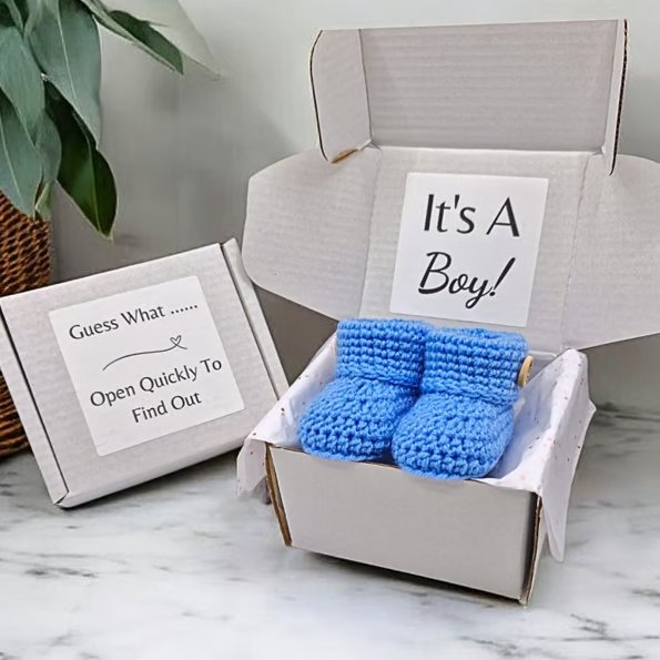 Baby Boy Gender Reveal Gift Box – It's a Boy Baby Reveal Gift