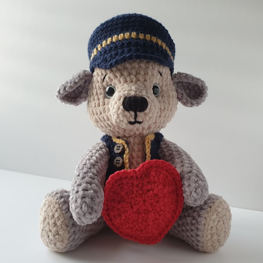 Amigurumi Crochet Pattern in PDF Download or Printed Format Cute Buddy the Bear