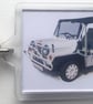 Mini Moke 1991 - Keyring with 50x35mm Insert - Fun Car - Image 2