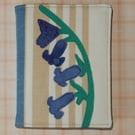 Needle case - applique bluebells