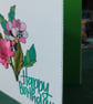 Fantasy pink birthday card  - Image 2