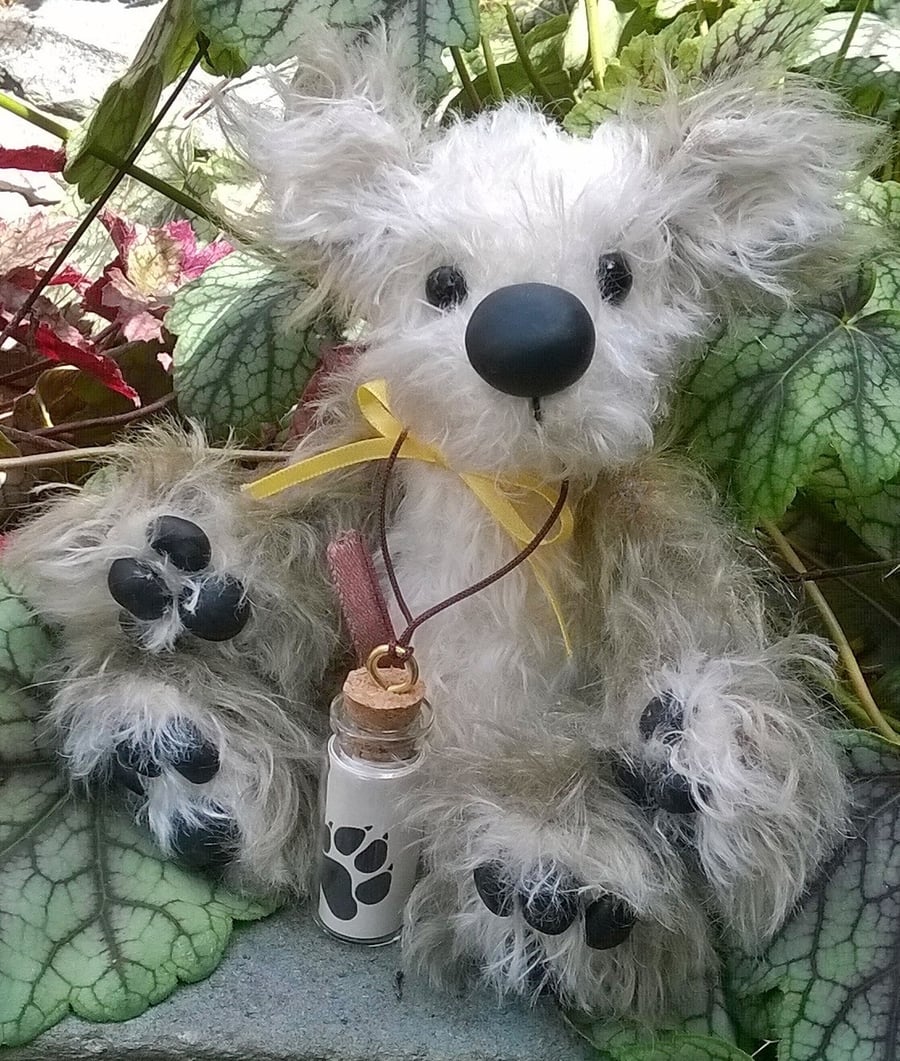 Parsnip. A message in a bottle bear