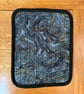 Black Grey and Gold Quilted Fabric Heat Resistant Hair Straightener Mat  - Image 6