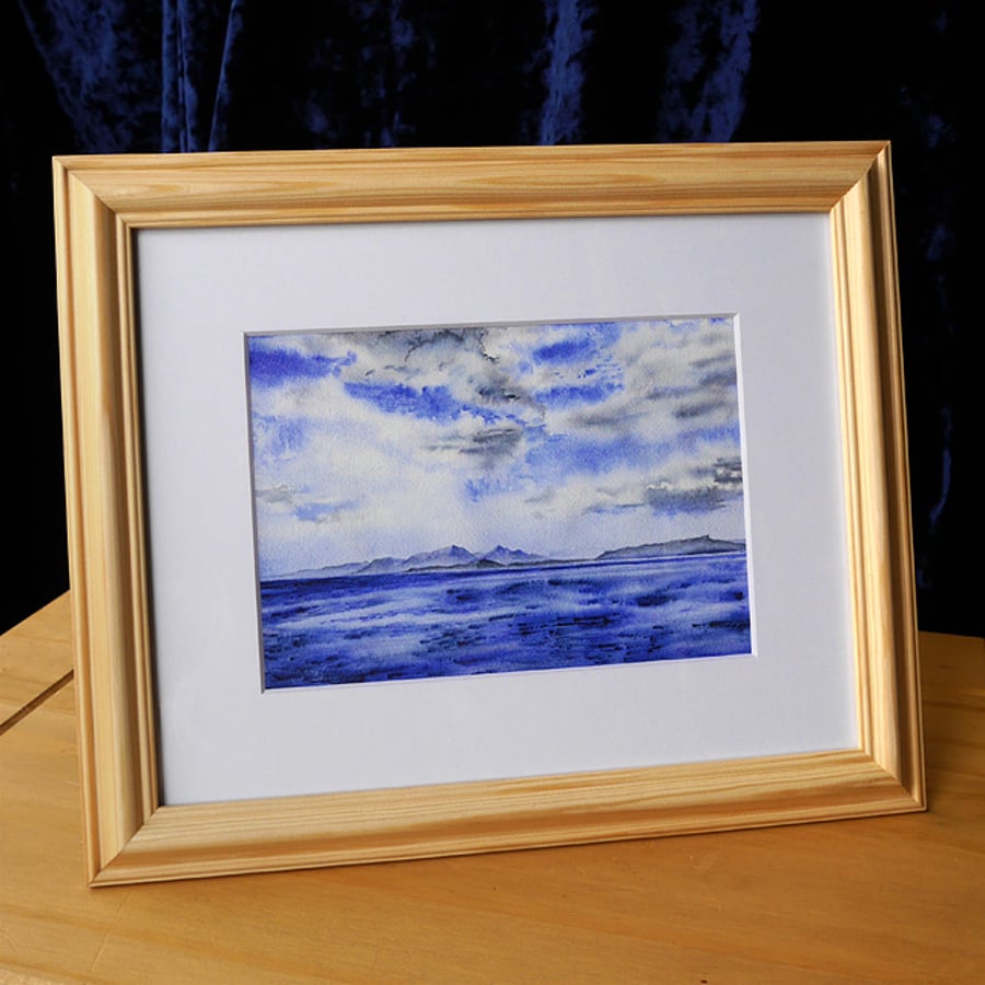 Framed Giclée Print "A Blue Day in May" 12" x 10"