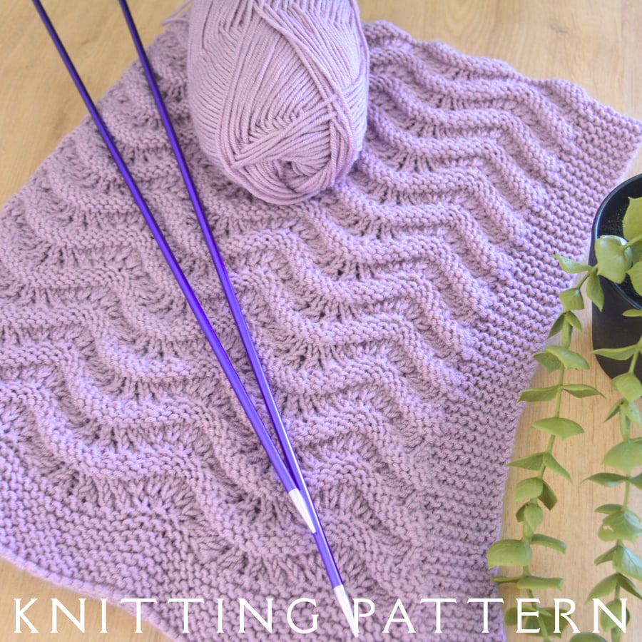 Baby Blanket Knitting Pattern Orla Printed Copy