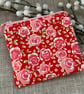 Fabric Coin Purse, Money Pouch, Zipped Purse, Purse, Card Holder, Floral - Image 1
