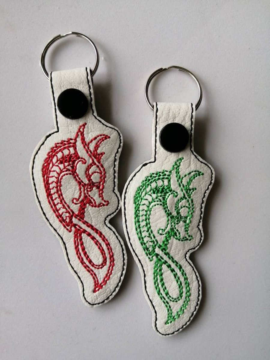 815. Celtic dragon keyring.