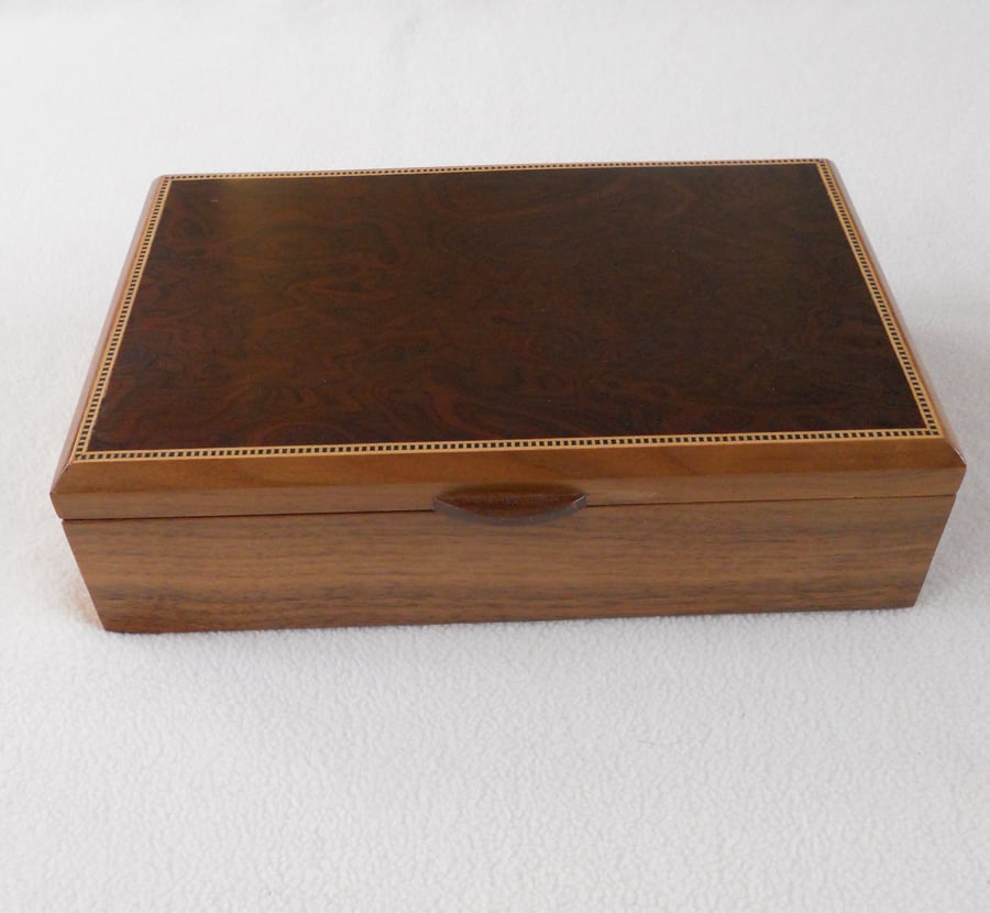 Jewellery Box - Handmade in Solid Walnut