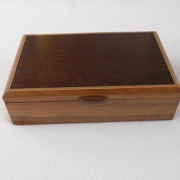 Jewellery Box - Handmade in Solid Walnut