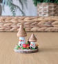 Handmade Wooden Toadstool Autumn Home Decor - Image 2