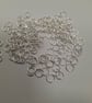 150 x Silver Tone 8mm Open Jump Rings