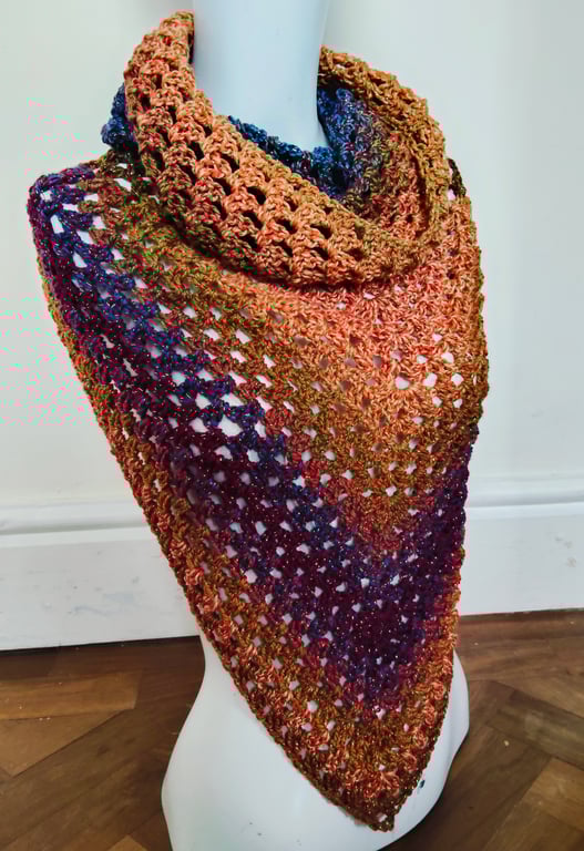 Autumn Sparkle Hooded Scarf