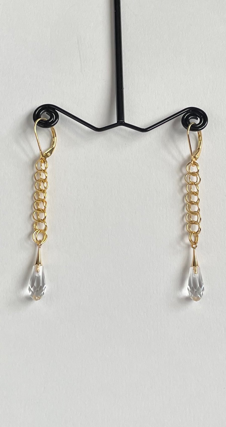 Crystal Chainmaille Earrings 