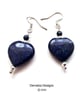 Lapis Lazuli Hearts Sterling Silver Earrings - Image 5
