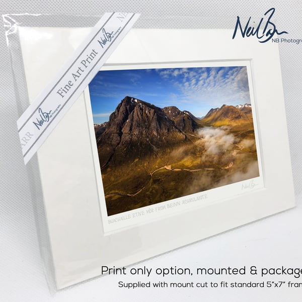 Buachaille Etive M r, Glen Coe, Scotland - A6 (7" x 5") Unframed Print