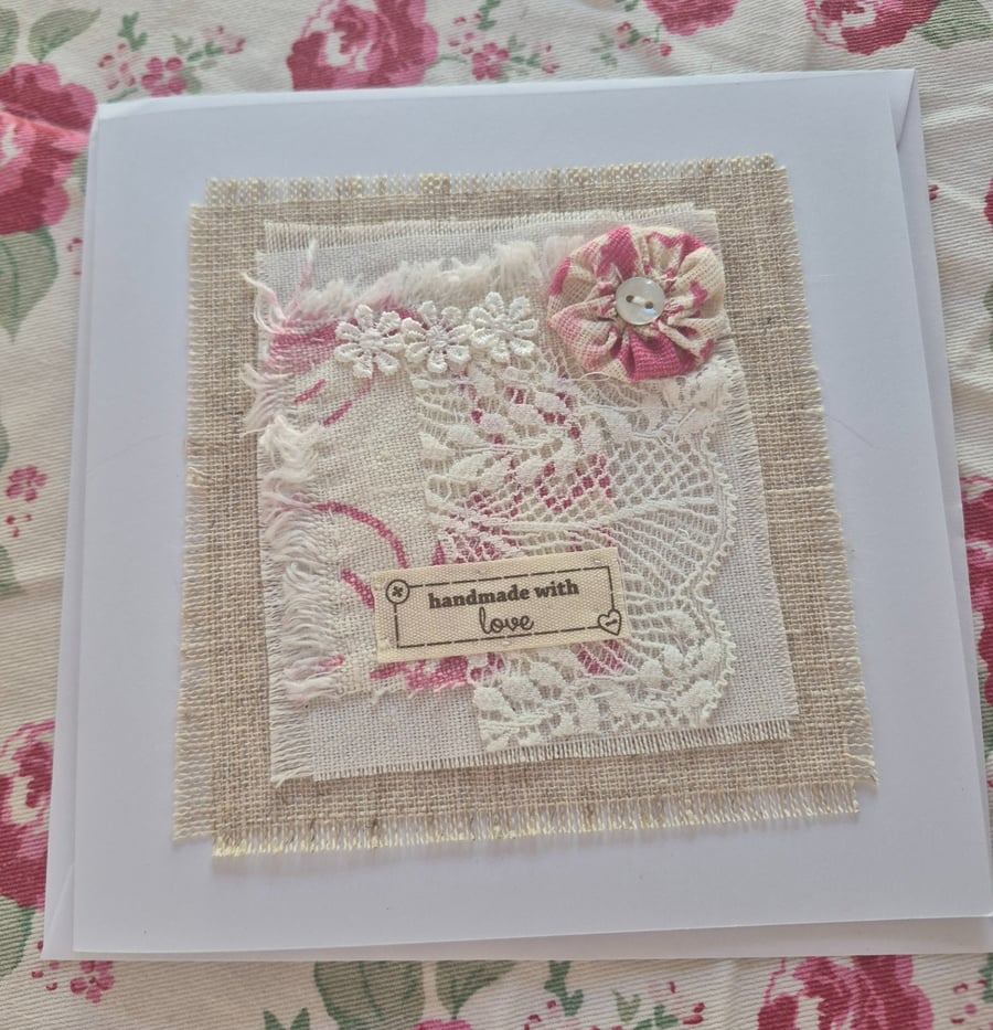 Handmade blank card 