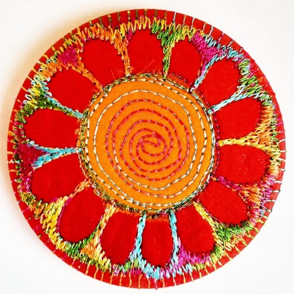 Flower Pocket Mirror 58mm Fabric Pocket Mirror Handbag Accessory