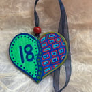 18th birthday heart gift