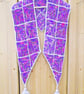 Shawl, Scarf, Wrap, Knitted Handspun Dyed, Purple, Pink & Grey, Merino - Image 4