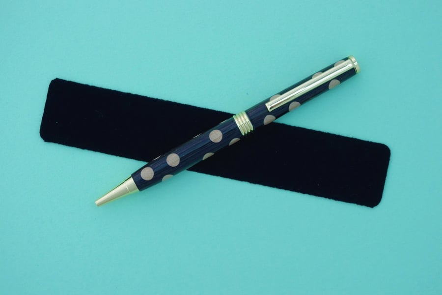 Hand Turned Wooden Pen. English Bog Oak.