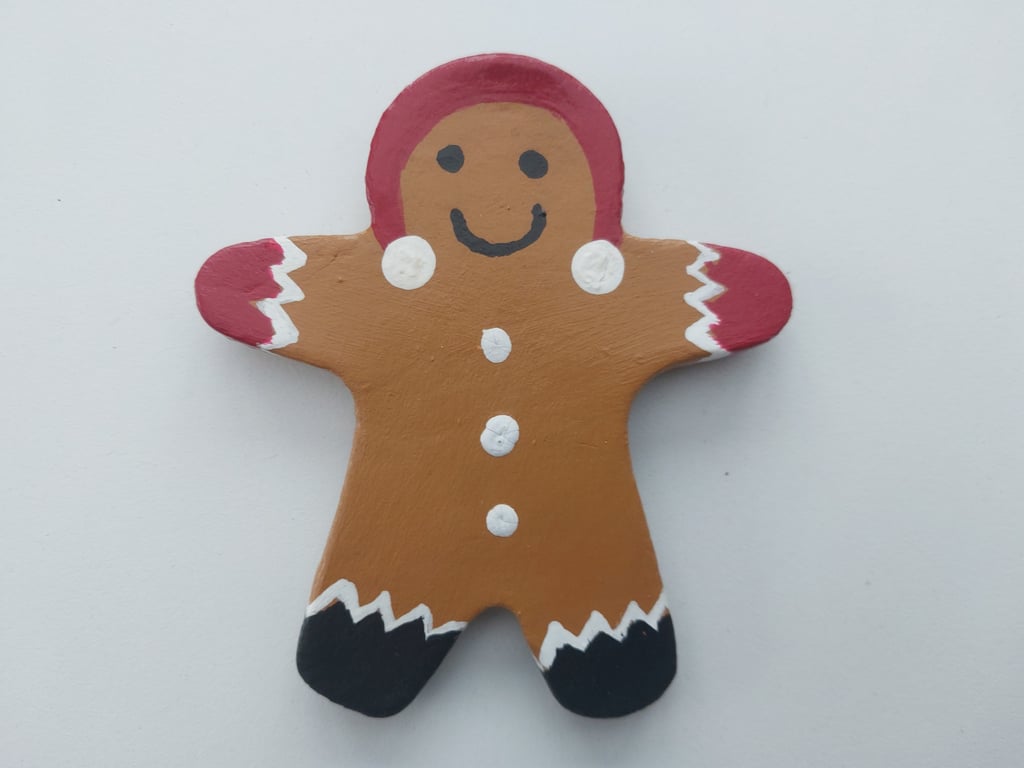 Gingerbread Person Woman Girl Christmas Fridge Magnet