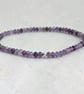 Faceted amethyst stretch bracelet, February birthday - Image 7