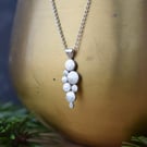 Sterling Silver Pebble Drop Pendant Necklace - Handmade Jewellery
