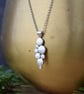 Sterling Silver Pebble Drop Pendant Necklace - Handmade Jewellery