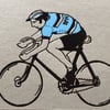 Cyclist Greetings Card