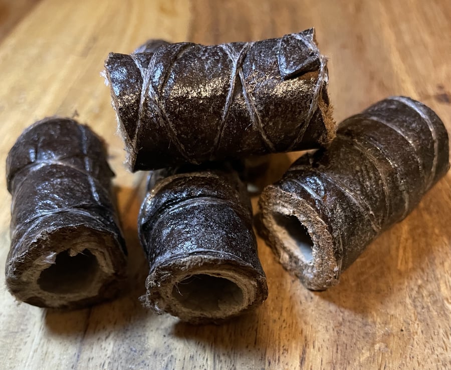 Leather Dreadlock Beads - Set of Five