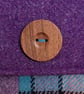'Harris Tweed'® Patchwork Crossbody Bag in Purple, Turquoise & Pink - Image 8