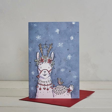 Christmas Llama Christmas Card