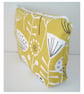 Make-up Cosmetic Toiletries Bag Purse MCM Scandi Yellow Ochre Seedhead Flowers - Image 4